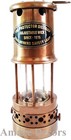 Fully Functional Brass Vintage Miner s Lamp-replica Safety Coal Mine Oil Lamp