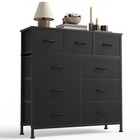 Dumos 9 Drawer Dresser For 11 8 d X 39 4 w X 39 4 h  9 Drawers   Black