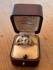 Vintage 14k Double Headed Eagle Masonic Ring W  Box 32 Scottish Rite