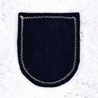 Vintage Belgium Patch     Belgique Crest Travel Souvenir     Black Sew-on Badge