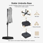 8x13ft Cantilever Patio Umbrella With Tilting System Double-sided Rectangular