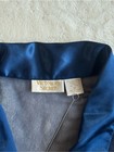 Vintage Victoria s Secret Blue Satin Sheer Blouse M
