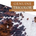 Real Cowhide Rug  Tricolor - Size 6 X 6-7   