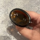 Mrs Butterworths 1960s Mini Glass Bottle Thatcher Logo  Original Brown Metal Cap