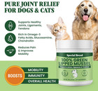 Green Lipped Mussel Powder Dogs Cats Joint Supplement Hip Tendon 75g Nz
