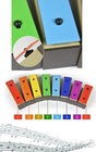 Glockenspiel Xil  fono De 8 Notas Con Resonador Crom  tico Y Estuche Verde