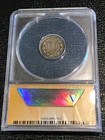Very Nice Anacs 1870 Genuine Three Cents Cent Nickel Coin-may222