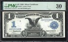 1899  1 Silver Certificate Black Eagle Pmg 30 Comment Fr 227 55966
