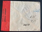 1950 New York Usa Judaica Censored Cover To Torath Hayim Jerusalem Palestine