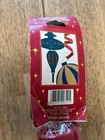 Vintage 1994 Christmas Ornaments Decorative Flag Banner Indoor Outdoor 28 x44 