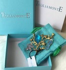 Tagliamonte Sea Life 18k Ygp Sterling Starfish Seahorse Shell Pendant