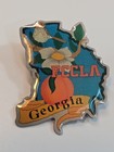 Fccla Georgia Lapel Pin Family Career   Community Leaders Of America Map Peach