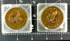 2 Vintage 1973 Foe Fraternal Order Of Eagles Encapsulated Coins    Jb