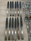 Lot Of 32 - Vtg 1847 Rogers Bros Ribbed Flatware Forks Spoons Dinner Knives