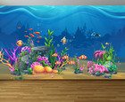 Kids Tropicalunderwater Reef Wall Mural  Peel   Stick Vinyl Wallpaper Wrap Film