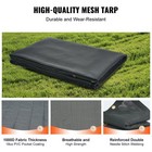 Dump Truck Mesh Tarp  7 X 18 Ft  Pvc Coated Black Heavy Duty Cover With 5 5  18o
