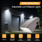 Adjustable Led Wall Pack Light With Dusk To Dawn Photocell 30w 40w 60w Select   