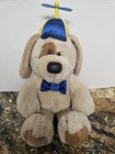 Vintage 1987 Dakin Brown Puppy Dog Whirly Propellor Hat Stuffed Animal Plush 16   