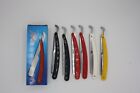 Lot Of 6 Turkish Cut Throat Razor - Straight Modern Shaving Shavette  Sedef New