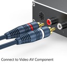 Cable Divisor Rca De 1 Hembra A 2 Machos De Alta Calidadpvc De