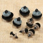6-20mm Black Plastic Safety Eyes For Teddy Bear dolls toy Animal felting Diy