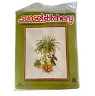 Sunset Stitchery Boston Fern Flowers Embroidery Crewel Kit New Sealed Vintage