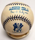 Autographed Wilbur Wood Official American League Baseball W coa