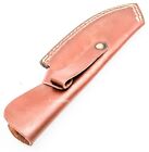 8 5  Handmade Real Leather Sheath Hunting Blade Knife Double Stitched Engraved  