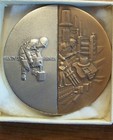 1967 Handy   Harman Sterling Silver Inset Bronze Medal Medallic Art Co  E0552