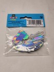 Unicorn   Rainbow Silver Foil Cupcake Picks Toppers Decorations 8 Pcs 