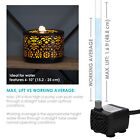 40 Gph 12v Electric Fountain Pump With 6 White Lights By Sunnydaze