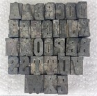 Vtg Antique Lot Of 31 Letterpress Letters Wood Type Printers Block 1 1 8    Patina