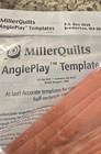 Miller Quilts Angleplay Templates 2002 Margaret Miller 13 Pcs W  Instruction