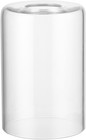 Clear Lip-less Glass Lamp Shade  Cylindrical Light Cover With Fitter Opening  Re