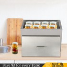 Boiling Water Bath Canner Stainless Steel Stove Top Canner Pot Canning Rack 50l