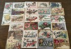 Lot Of 25 Greetings postcards With words to Family sentiments large Letters j101
