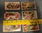 Vintage Victorian Era Calling Cards Embossed Original Layered Design Lot Of 6