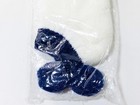 Ladies Leg Loves Pom Socks 9-11 White   Navy  New Old Stock  Vintage Rare  Gr8