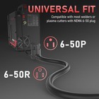 8awg Welder Extension Cord 45ft Stw 3 Conductor Etl Listed Nema 6-50p To 6-50r