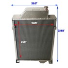 Tractor Radiator For John Deere 4010 Gas   Diesel Models Ar26551 Ar46438 Ar34302