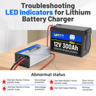 14 6v 60a Lifepo4 Battery Smart Charger Aluminum For 12v Lithium Battery Solar