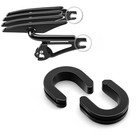 Motorcycle Sissy Bar Luggage Rack Side Plate Mounting Bracket Grommet Fits