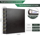 Vintage Hardback 3 Ring Binder 2 Inch  Professional Leather Binders 2 Inch D    