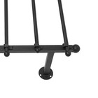 Wall-mounted 12-layer Ribbon Organizer For Towel Scarf Belt Tie Black