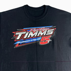 Flyin Ryan Timms Sprint Car Racing T-shirt Men   s Xl Black Double Sided
