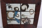 Antique 19th Century Victorian Memorial Human Hair Mourning Braids Veneer Frame