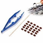 Cassette Tape Repair Kit - 25 Felt Pressure Pads   Tweezers For Audio Restoratio