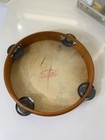Vintage Mercurio Brazilian Pandeiro Tambourine 10-inch Wooden Frame