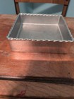 Mariposa 5 5    Square Aluminum Box Cocktail Napkin   Trinket Holder Beaded Edge