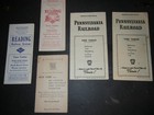 5 Vintage Railroad - Late 1940 s Train  Time Tables Free Shipping